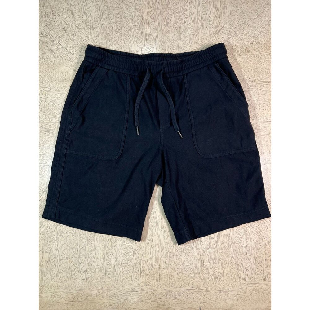 Athleta Women’s Small Black Pull On Drawstring Bermuda Shorts Pockets